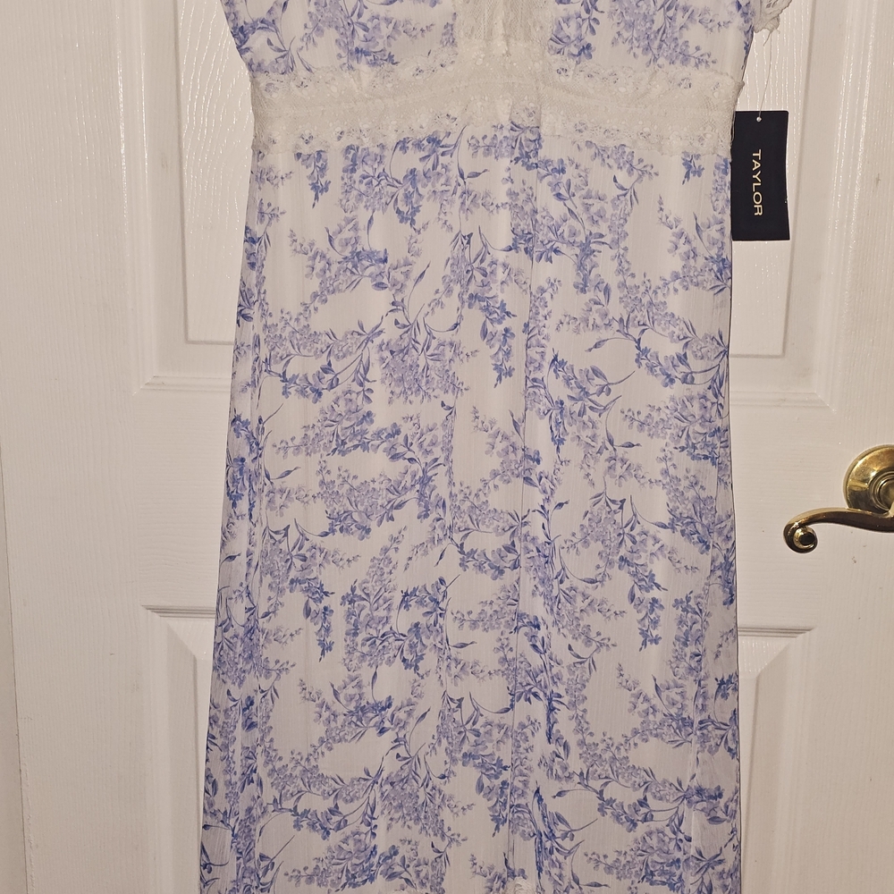 Taylor Delicate Blue and White Floral Chemise
